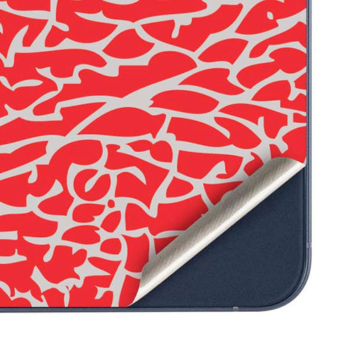 Elephant Print Red Galaxy A35 5G Skin